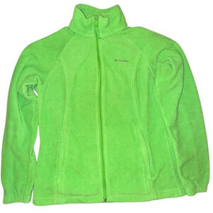 Columbia Green Fleece Jacket women’s Size large